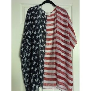 EUC American Flag Lightweight Kimono/Cardigan